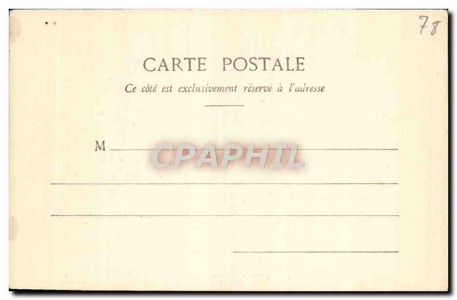 CPA Versailles Petit Trianon Marie Antoinette peint par Rostin  — Verso