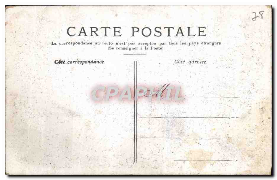 CPA Versailles Vue Generale du Chateau — Verso