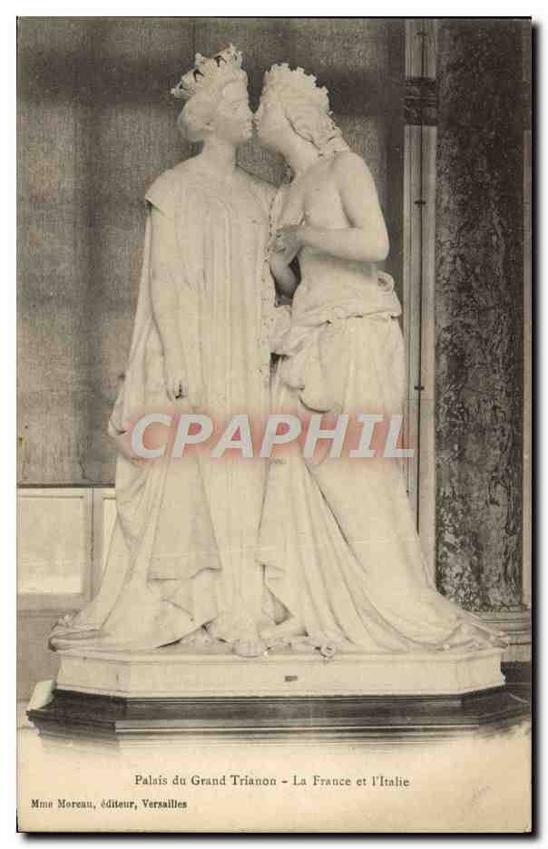 CPA Versailles Palais du Grand Trianon La France et l'Italie