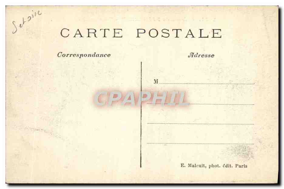 CPA Chateau de Dampierre Les Canaux — Back
