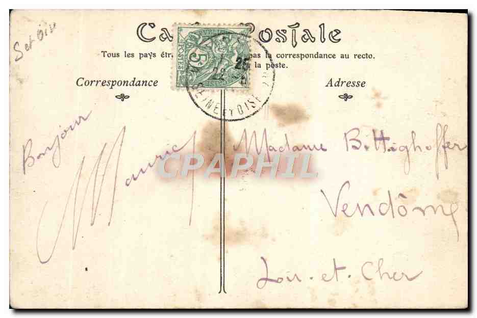 Mantes — Vue générale prise de la Tour Saint-Maclou — Éditeur non identifié, n° de série 15 — Reverso