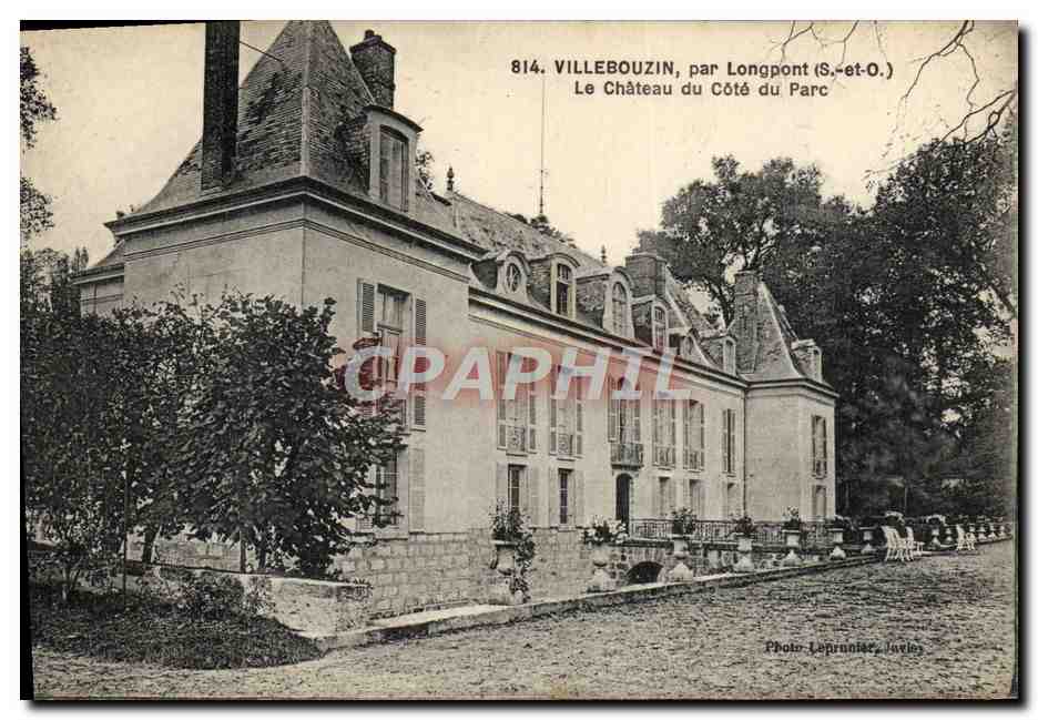 Villebouzin, par Longpont (S.-et-O.) — Le Château du Côté du Parc — Photo Leproux, Juvigny