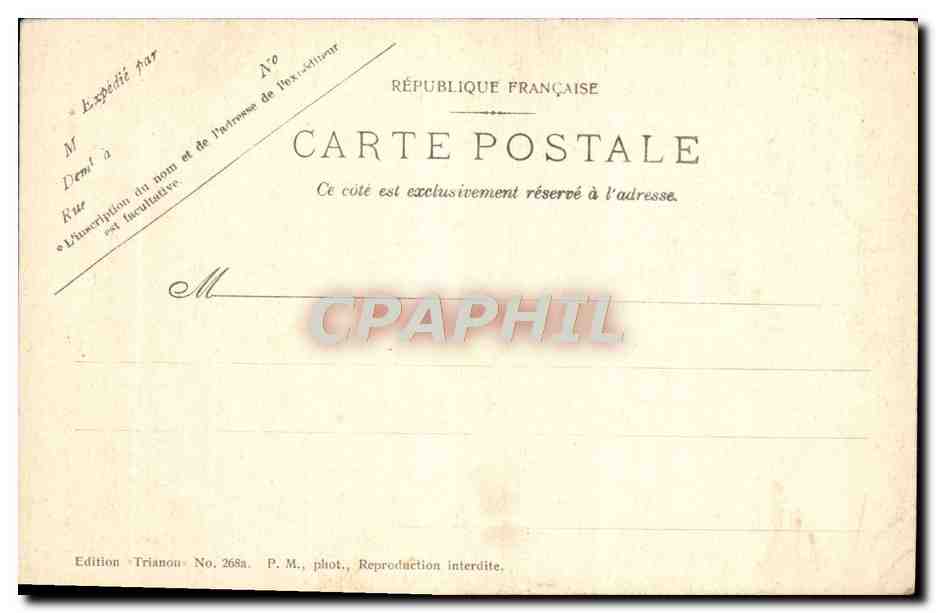 CPA Montmorency La rue au pain Les derniers vestiges du Monastere des TEmpliers  — Rückseite
