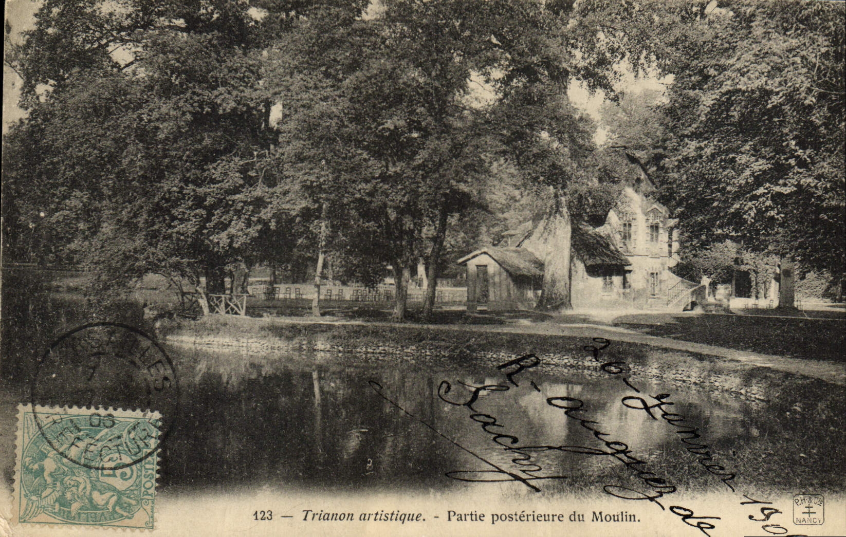 CPA Versailles Trianon Partie posterieure du moulin 
