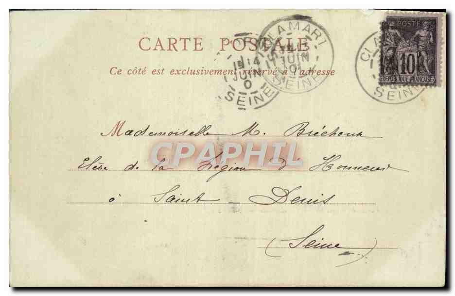CPA Versailles La Chapelle — Verso