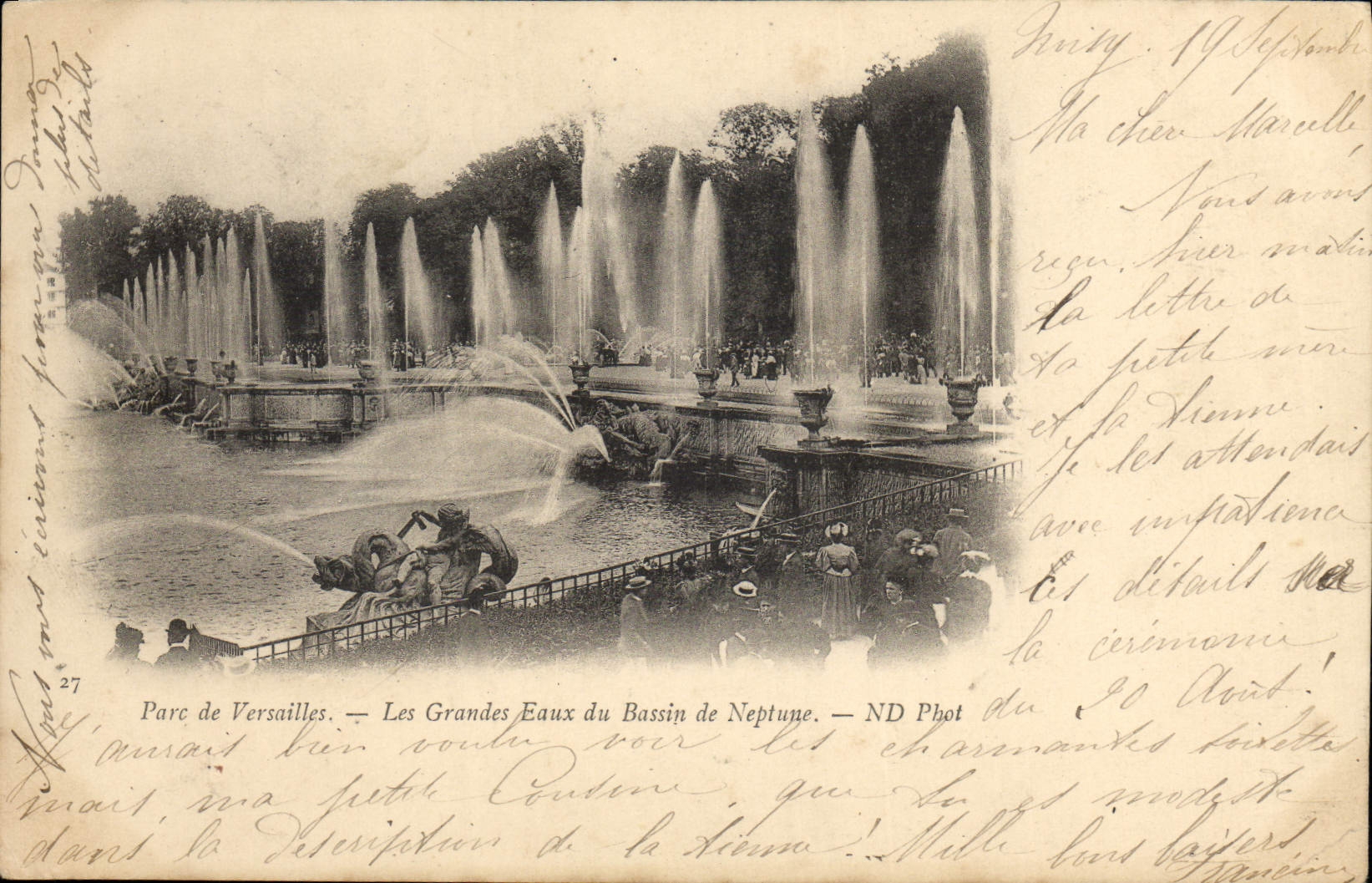 CPA Versailles Les Grandes Eaux du Bassin de Neptune