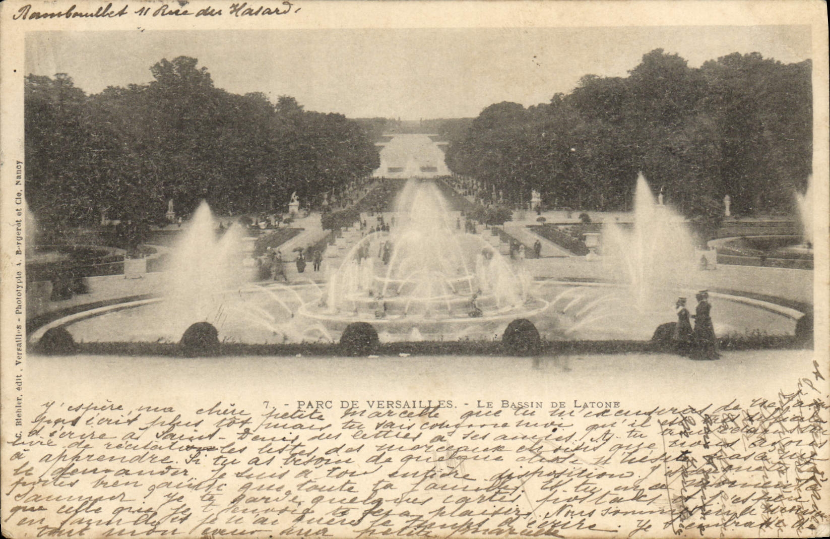 CPA Versailles Le parc Le bassin de Latone 