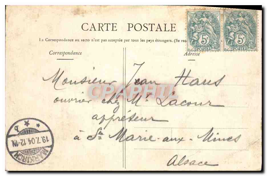 CPA Versailles Chateau de La Chapelle — Verso