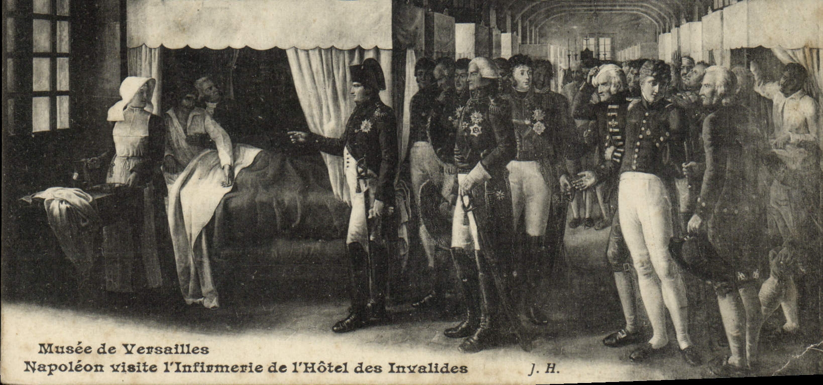 CPA Versailles Napoleon 1er Visite L'Infirmerie de L'Hotel des Invalides 