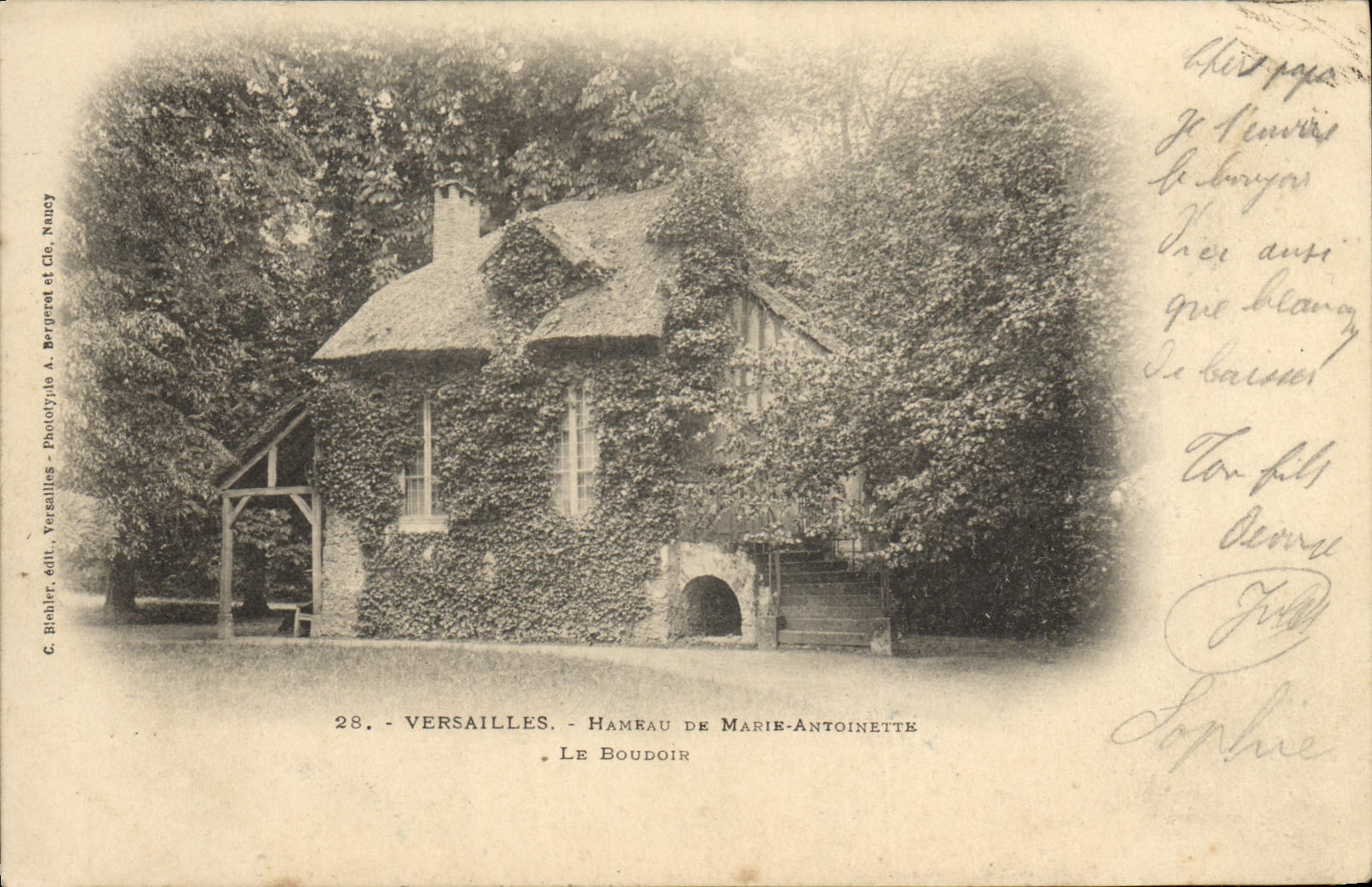 CPA Versailles Hameau De Marie Antoinette Le boudoir