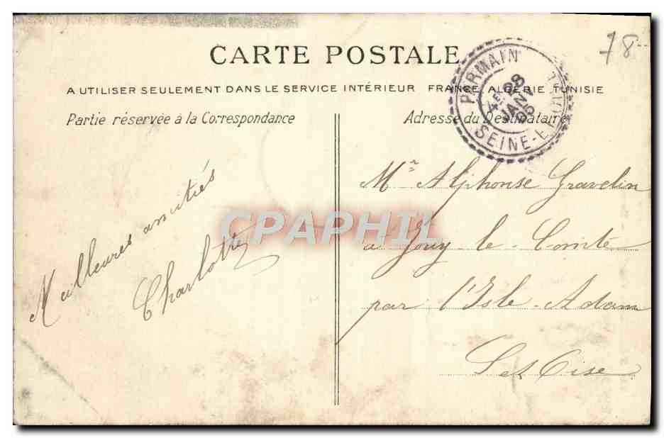 CPA Nesles Ferme et colombier Colombes — Back