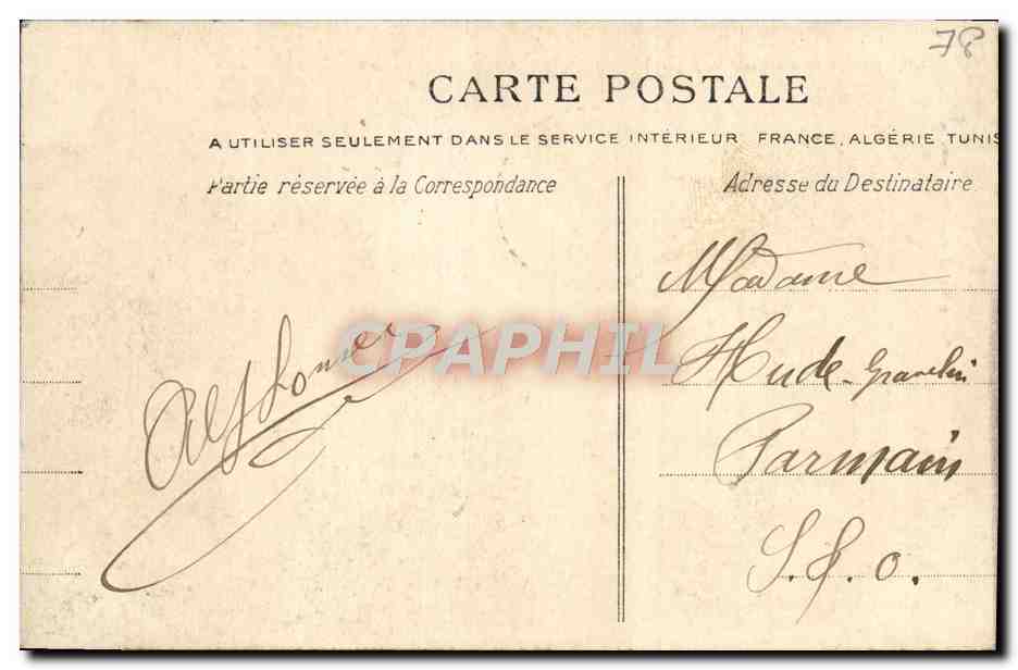 CPA Ferme de Launay Ancienne residence du poete Santreuil au 16eme — Rückseite