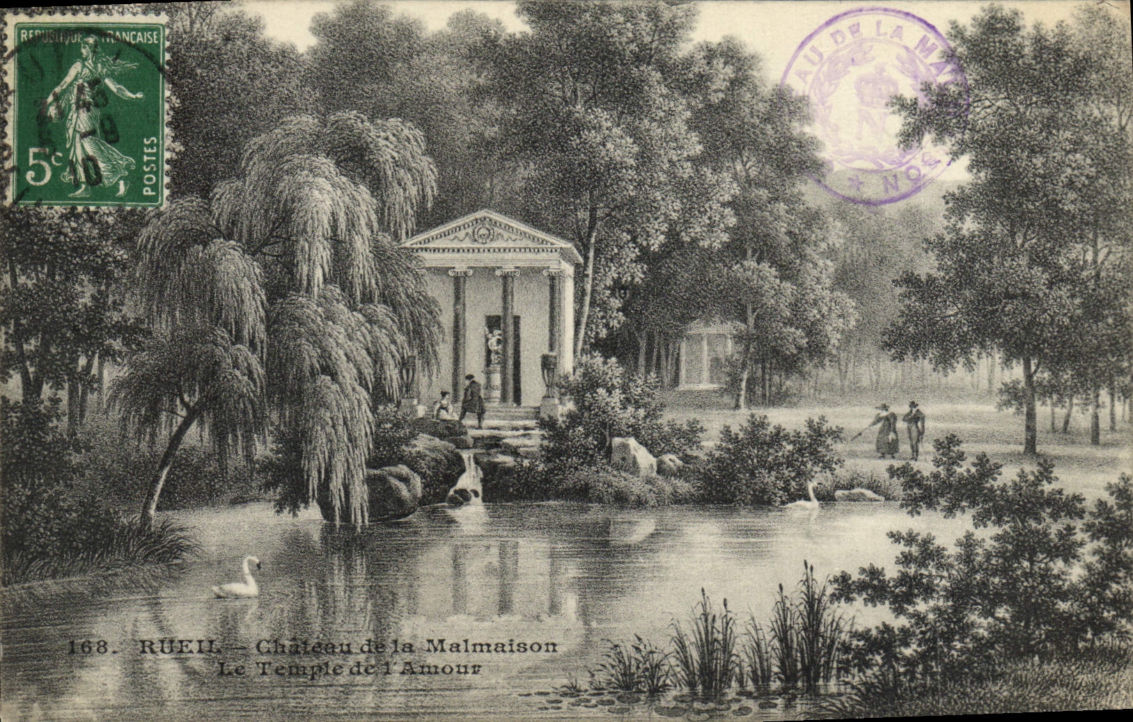 CPA Rueil Chateau de Malmaison Le temple de l'amour