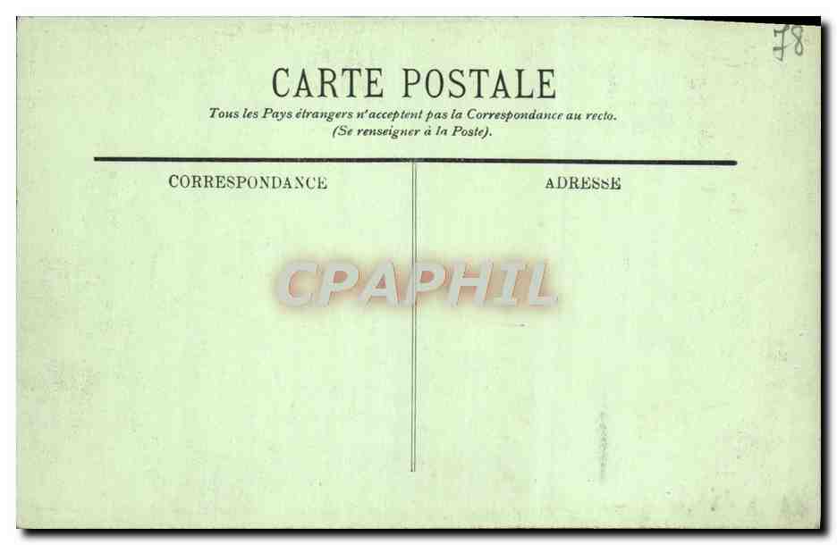 CPA Versailles Le Chateau Salon de Diane — Verso