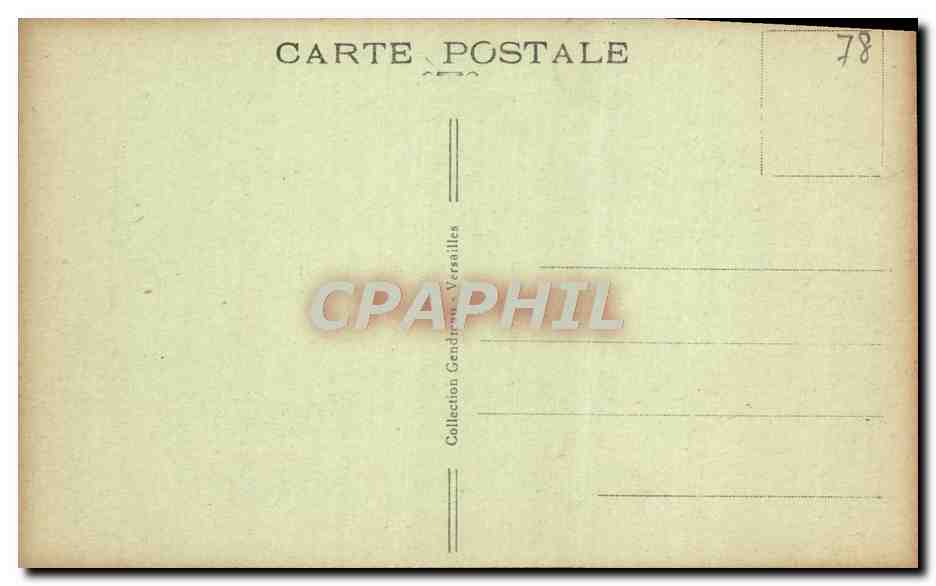 CPA Versailles Petit Trianon Maison de la reine — Rückseite