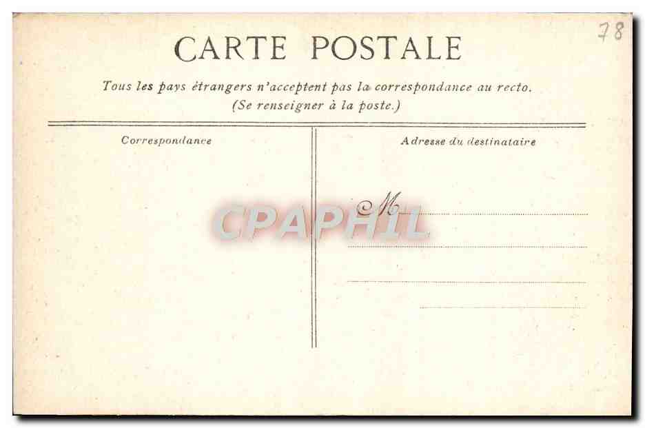 CPA Palais Parc du Petit Trianon Temple de L'Amour — Verso