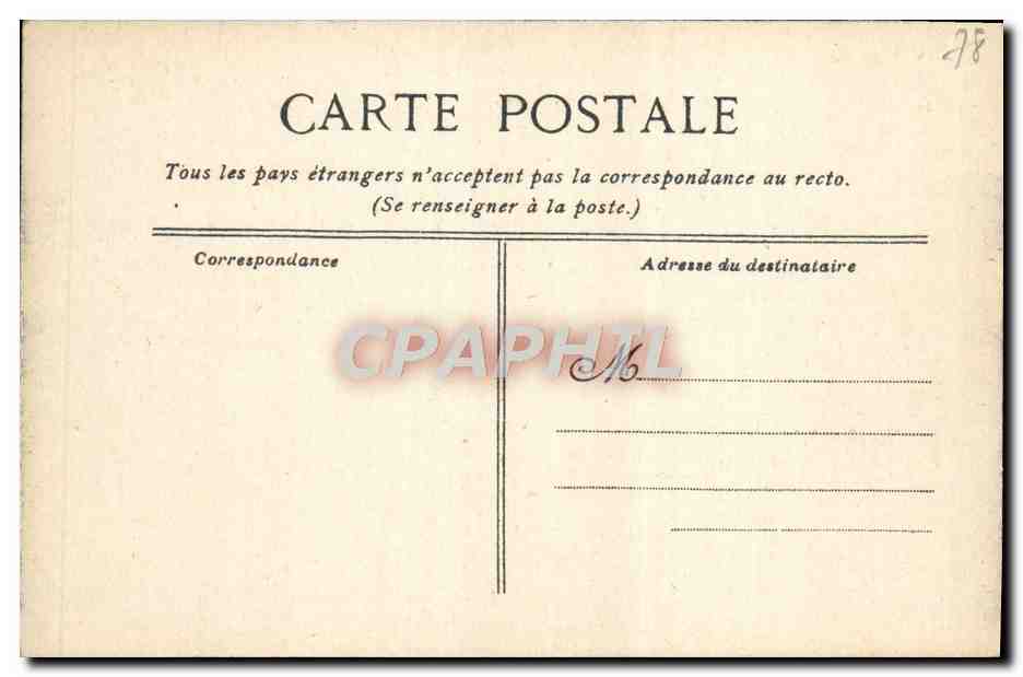 CPA Versailles Le Palais a Vol D'Oiseau — Verso