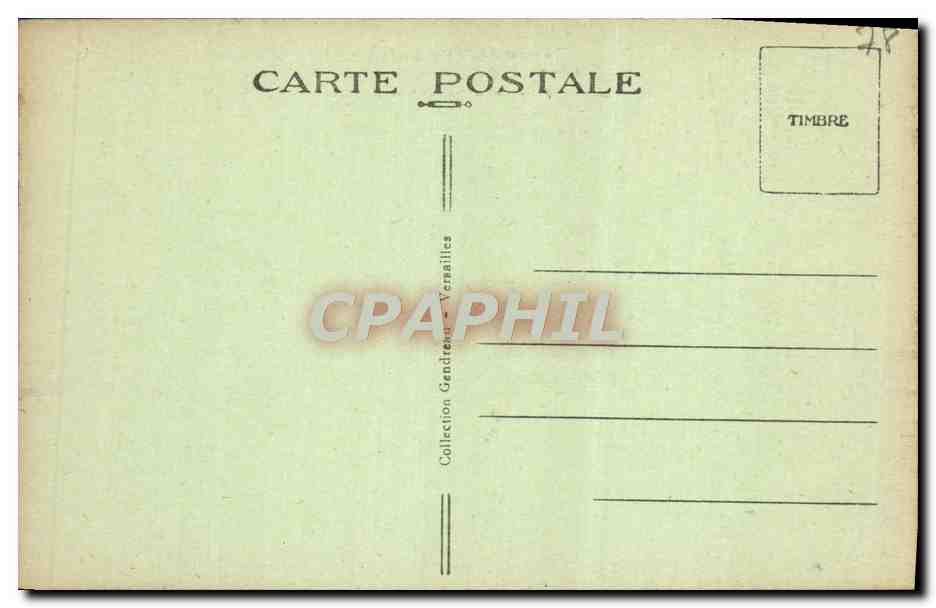 CPA Versailles Le bassin d'Apollon et le tapis vert  — Verso
