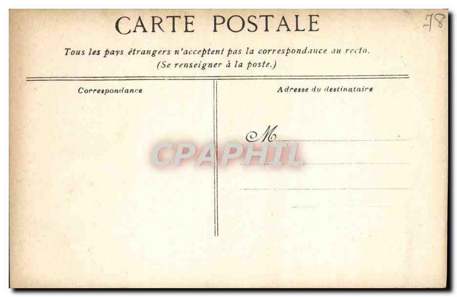 CPA Versailles Le Boudoir du Hameau de Trianon — Verso