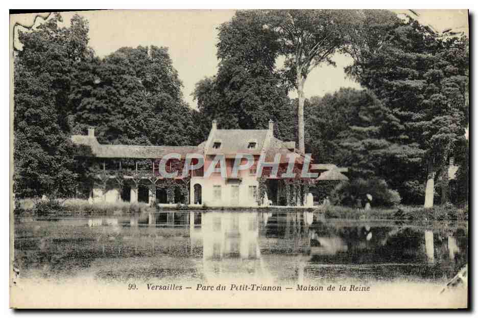 CPA Versailles Parc du Petit Trianon Maison de la reine