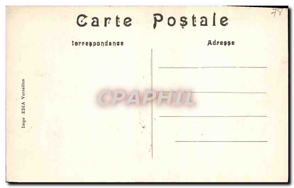 CPA Versailles Panorama  — Verso