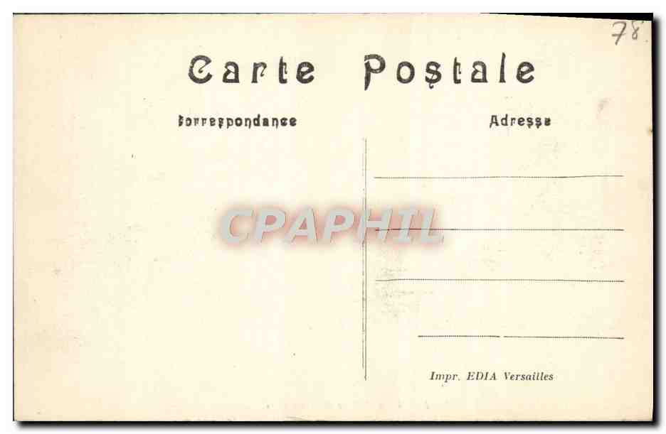 CPA Versailles Facade du Patais  — Verso