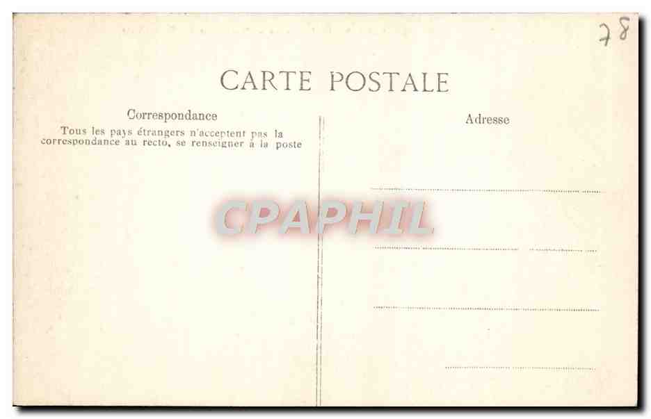 CPA Versailles Le Parc Bassin de Latone Perspective du Tapis vert — Verso