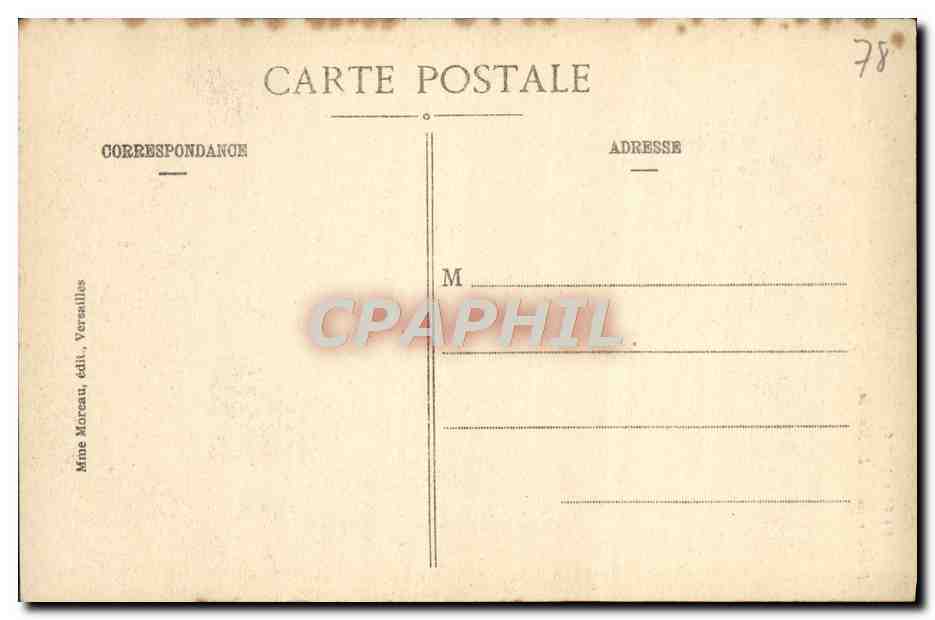 CPA Versailles Petit Trianon le Moulin — Verso