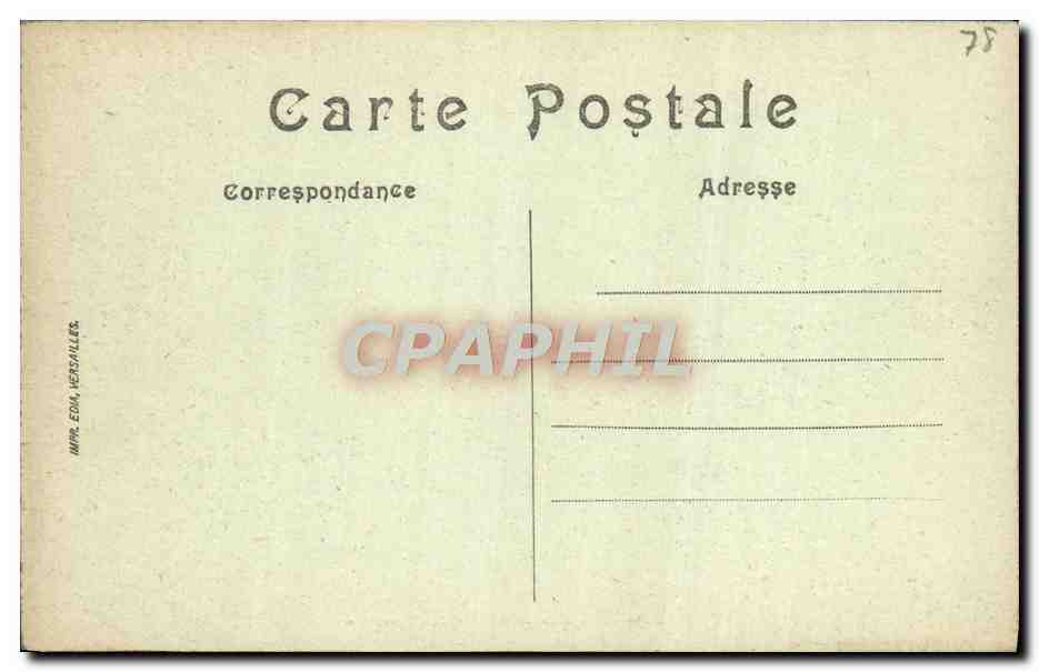 CPA Versailles Le Bassin d'Apollon — Verso