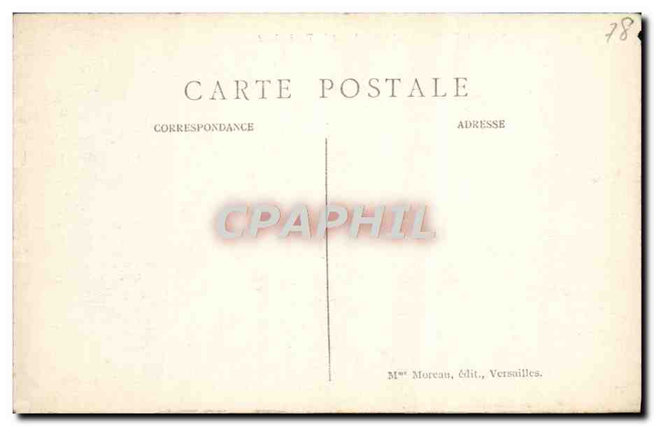 CPA Versailles Haut du Tapis Vert — Verso