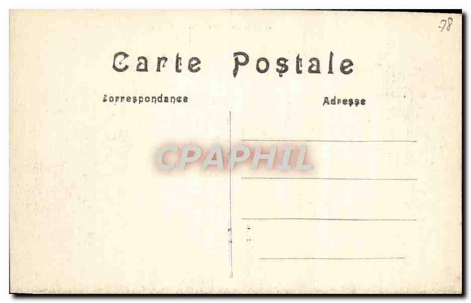 CPA Versailles Le Bassin de Latone — Verso