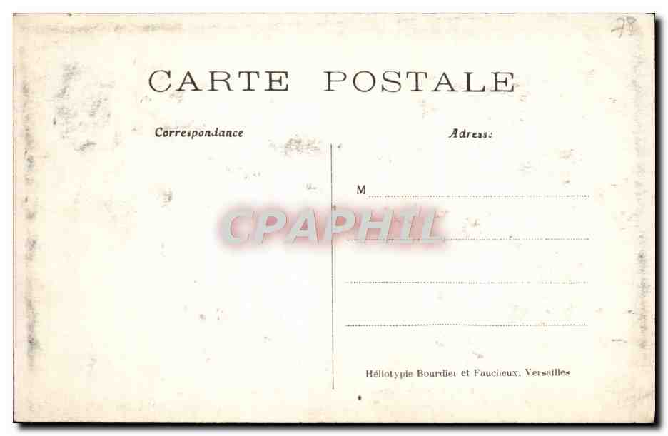 CPA Versailles L'Allee conduisant a Neptune — Verso