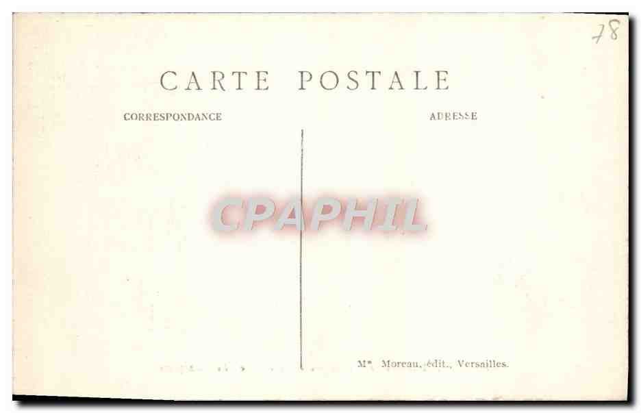 CPA Versailles Hameau de Marie Antoinette Le presbytere — Rückseite