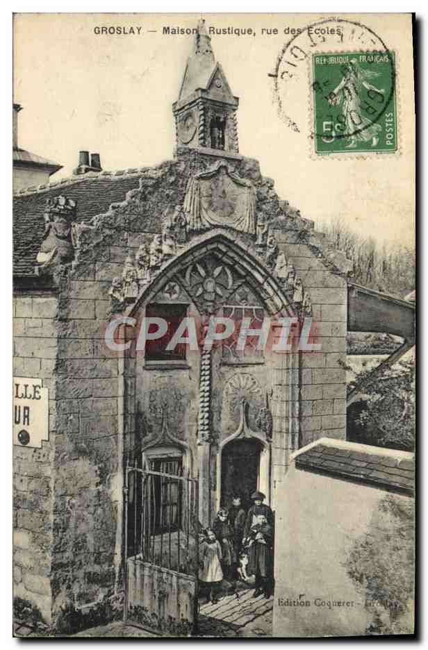 CPA Groslay Maison Rustique Rue Des Ecoles Enfants