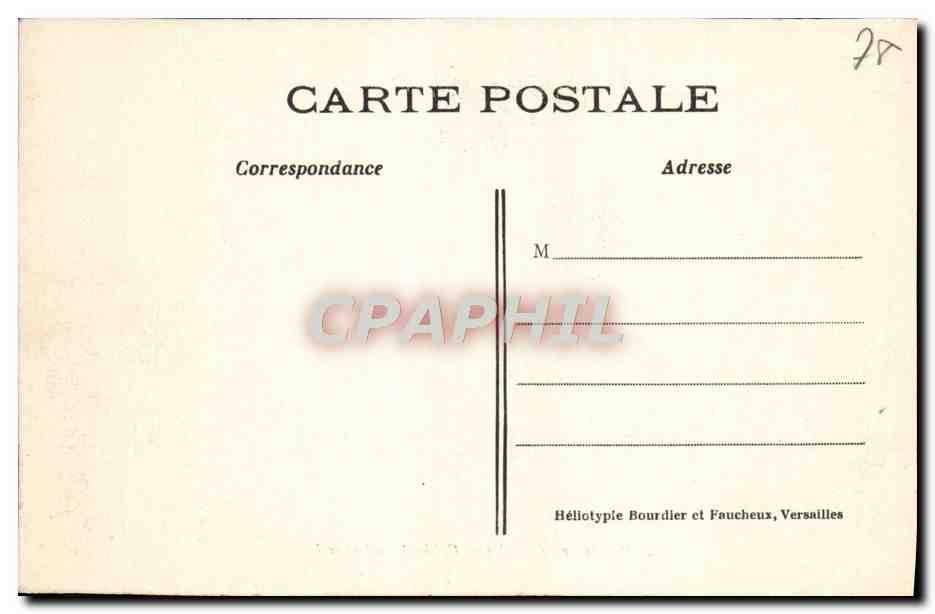 CPA Versailles Cabinet du Conseil Palais  — Verso
