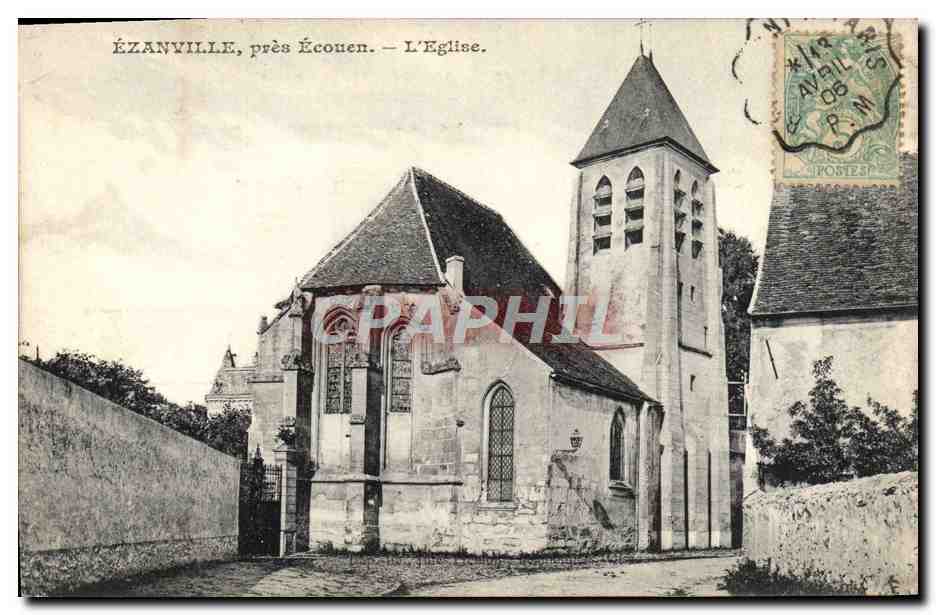 CPA Ezanville Pres Ecouen L'Eglise