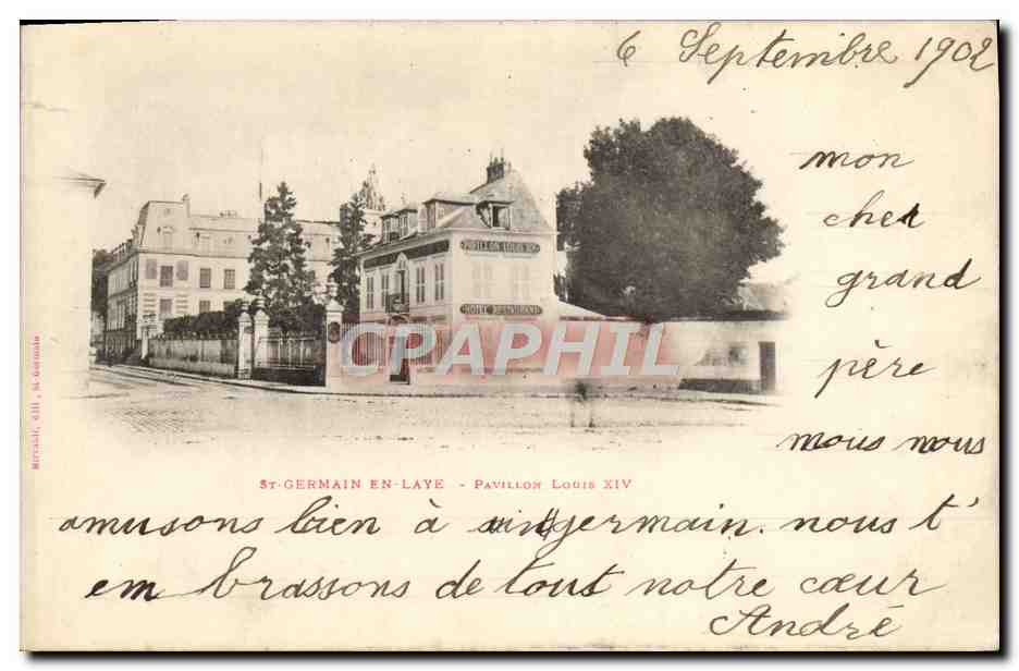 CPA St Germain En Laye Pavillon Louis XIV