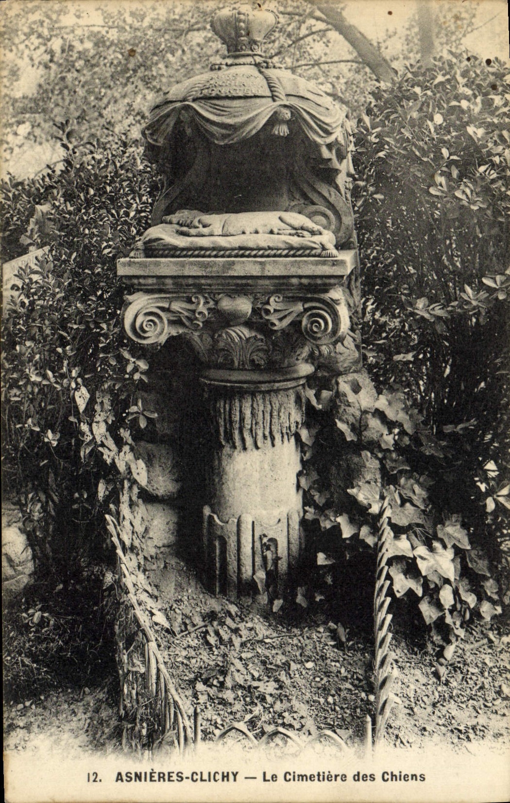 CPA Asnieres Clichy Le Cimetiere des Chiens