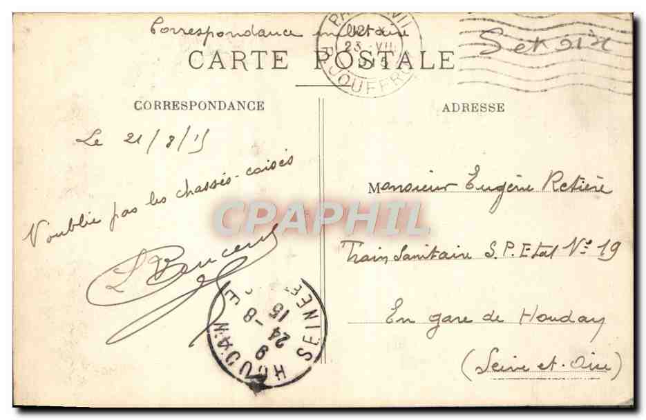 CPA Asnieres Clichy Le Cimetiere des Chiens — Rückseite