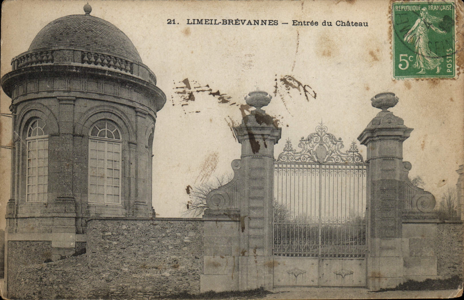 CPA Limeil Brevannes Entree Du Chateau