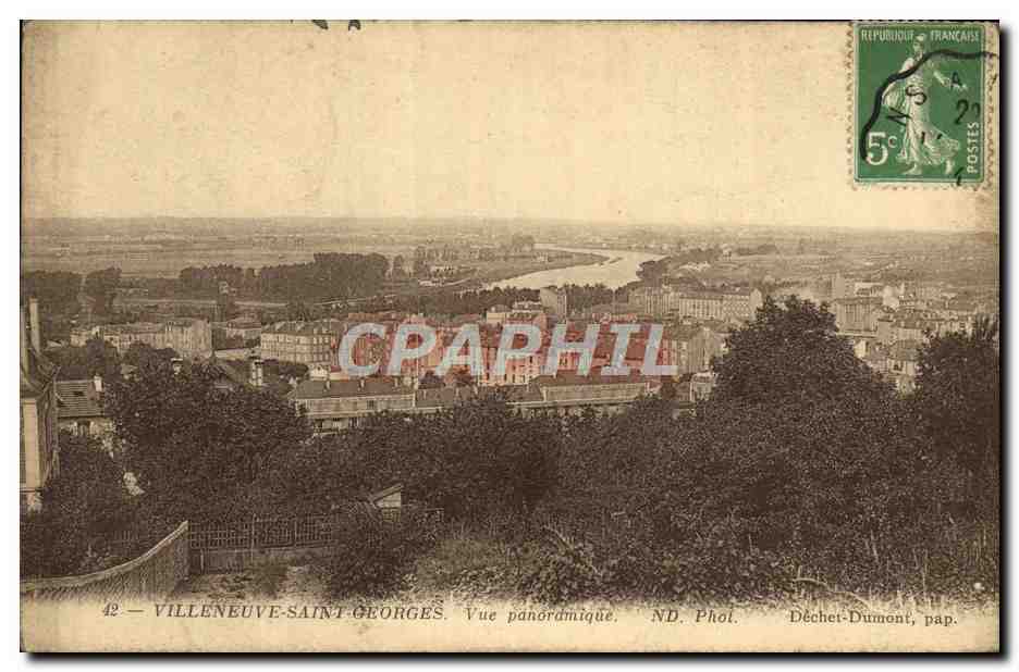 Villeneuve-Saint-Georges — Vue panoramique — ND. Phol. Décher-Dumont, pap.