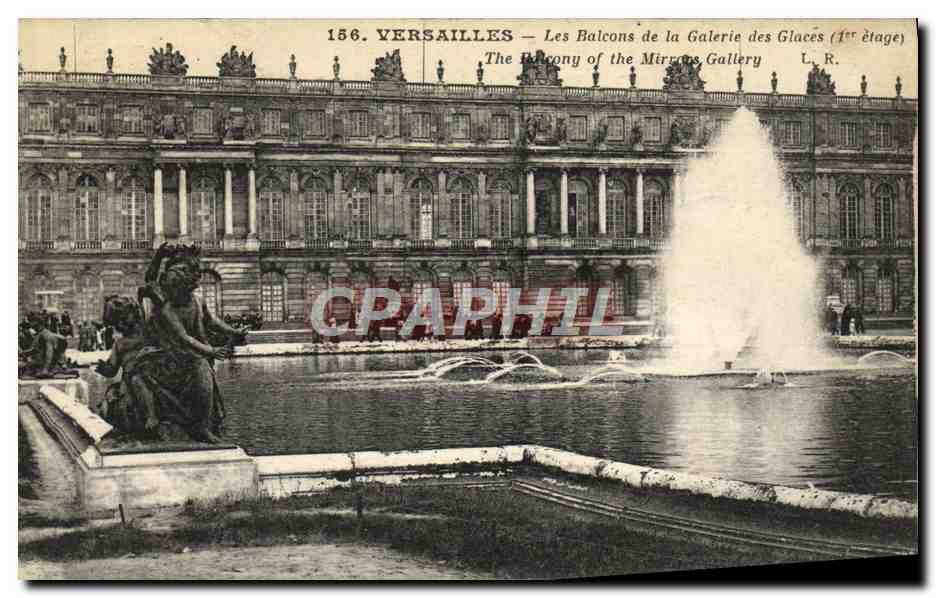 CPA Versailles Les Balcons de la Galerie des glaces 