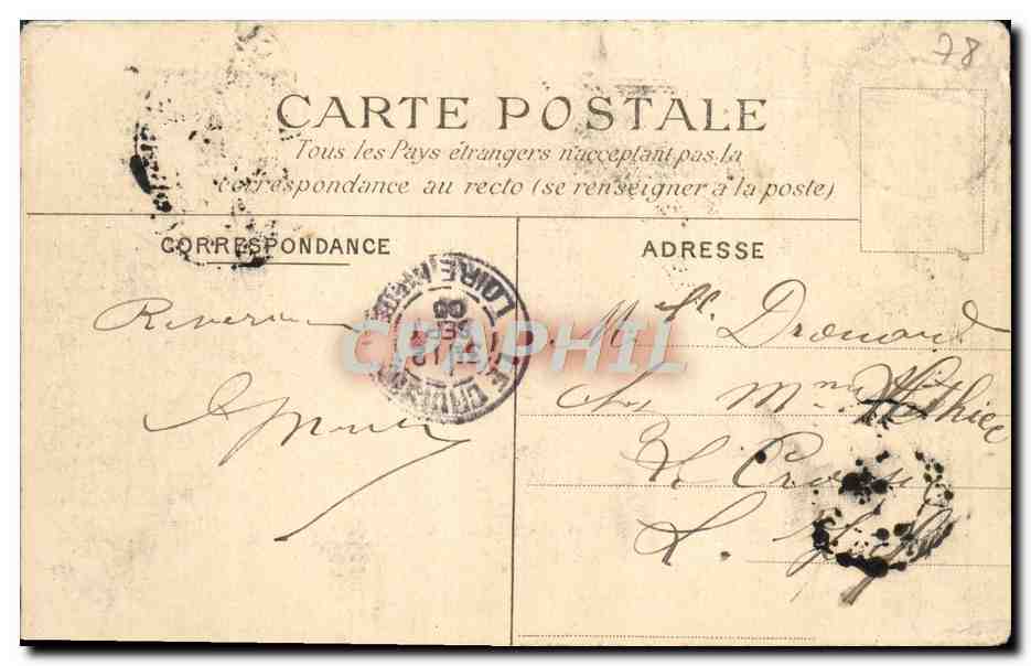 CPA Saint Cloud Les cascades cnstruites sous Louis XIV — Rückseite