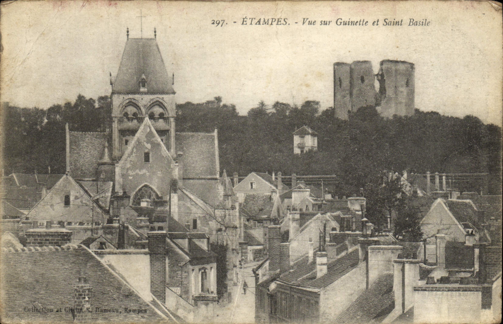CPA Etampes Vue Sur Guinette et Saint Basile