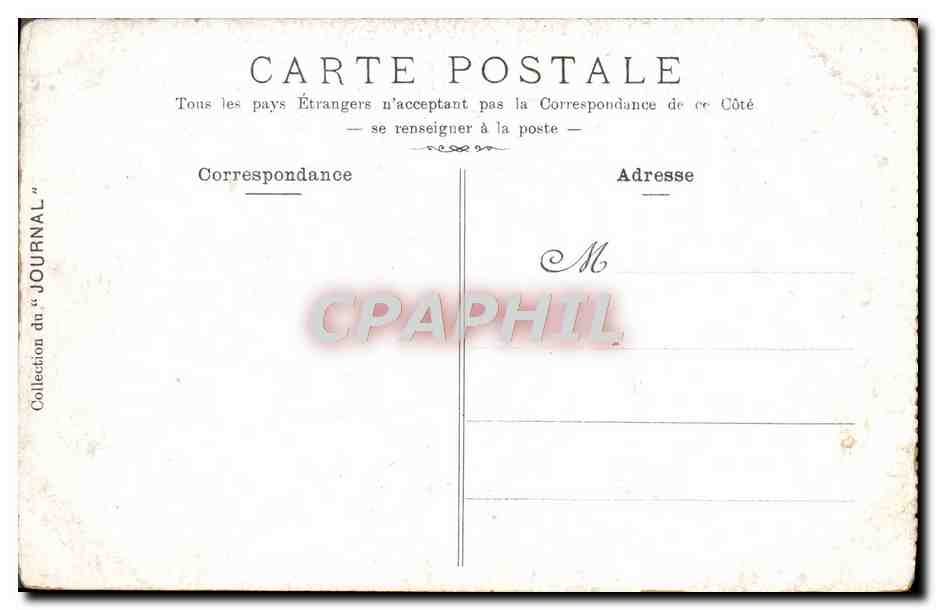 CPA Versailles Grand Trianon Chambre de l'imperatrice Josephine — Rückseite