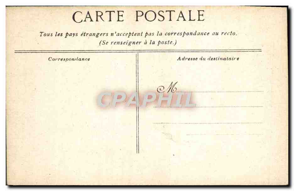 CPA Versailles Palais De Chambre de Louis XIV — Verso