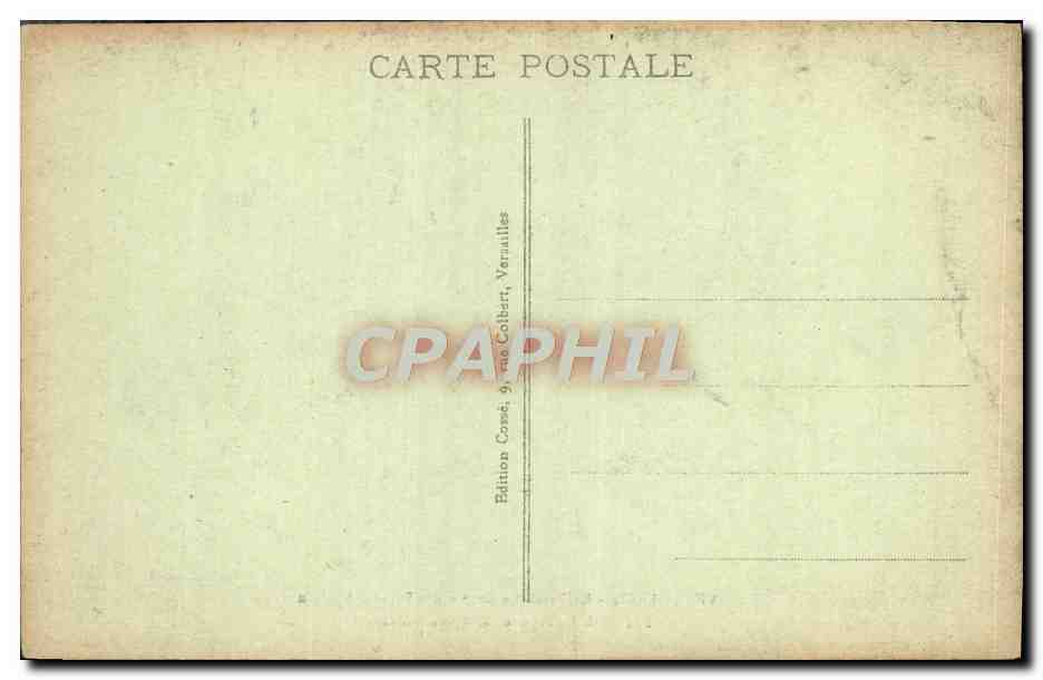 CPA Versailles Le parc La grotte des bains d'Apollon — Verso