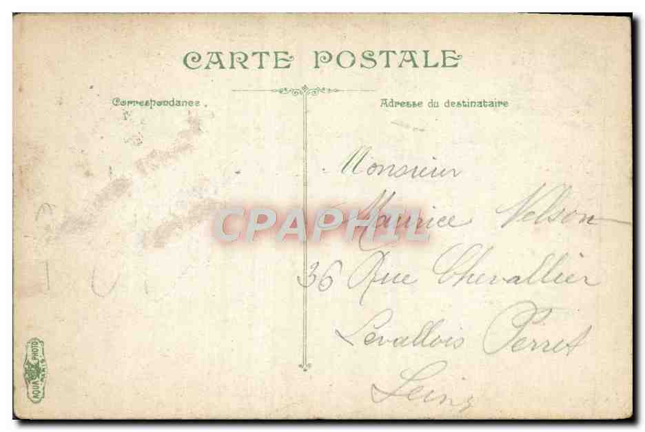 CPA Versailles Grille D'Honneur Palais — Verso