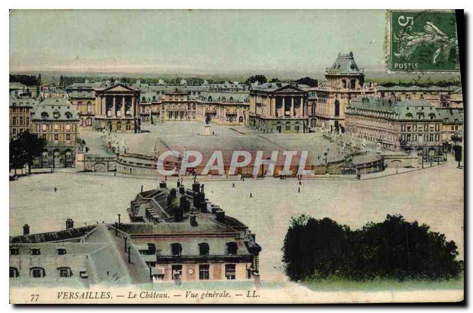CPA Versailles Le Chateau Vue Generale