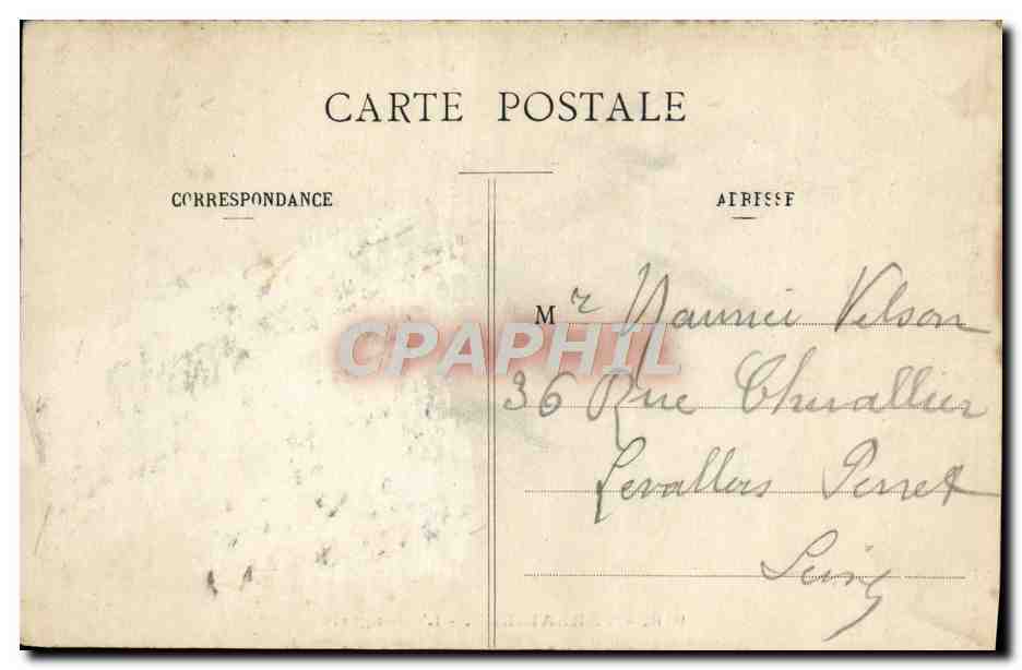 Versailles — L'Orangerie — éditeur anonyme, n° 918 — Verso